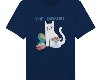 Camiseta solidaria unisex: The Gourmet (Blanco)