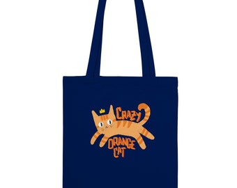 Bolsa de tela solidaria: Crazy Orange Cat
