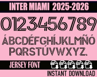 Fuente vectorial para la camiseta del Inter Miami 2025-2026 (descarga digital)