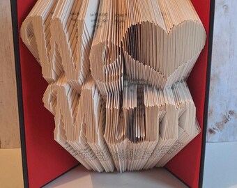 I Love Mum Book Folding Pattern: MMF Method (PDF Digital Download)