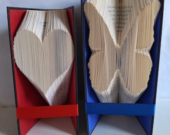 Book Folding Patterns: Heart & Butterfly - Beginner DIY (Digital Download)