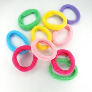 10 pcs/pack Mini Hair Bobbles Mix Colours for Little Girls Toddlers Baby Elastic Hair Band Ponytail Hair Tie Rubber Bands