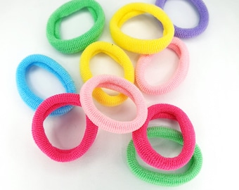 10 pcs/pack Mini Hair Bobbles Mix Colours for Little Girls Toddlers Baby Elastic Hair Band Ponytail Hair Tie Rubber Bands