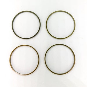 10 Pcs/Pack 20mm 25mm 40mm Bronze Hoop Earring Wires Connectors Bronze Plated Round Circle Linking Rings Brass Circle Rings Closed Round