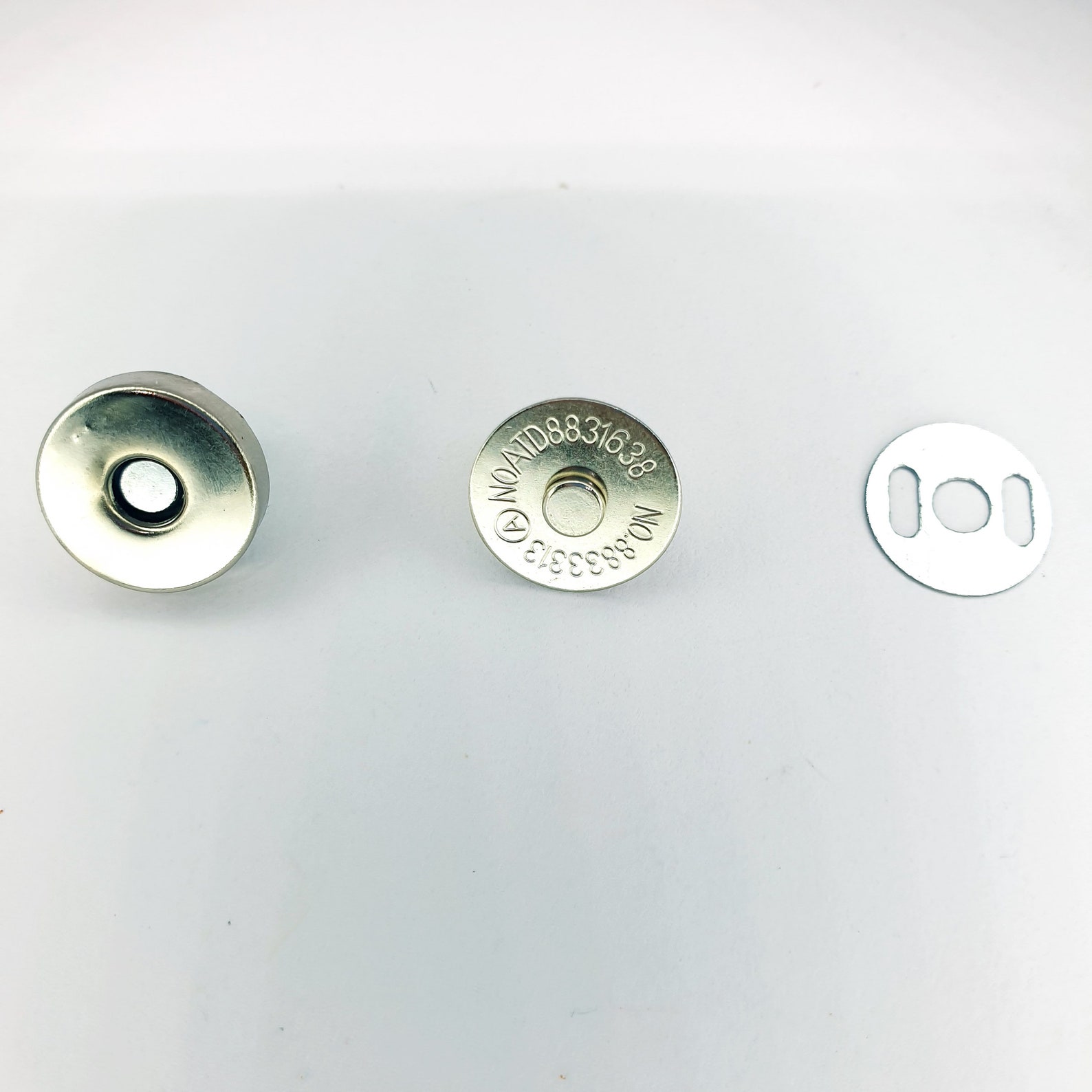 5 Pcs/lot 14mm Thin Magnetic Buttons Bags Magnet Automatic Adsorption ...