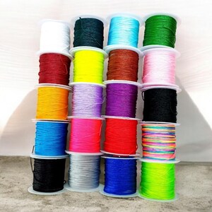 10m/Pack 0.8mm Nylon Cord, Knot Cord, Durable Strong Thread for Jewellery Bracelet making, Art & Crafts