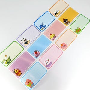 25 stks/partij 25 mm x 45 mm Dier Dessertrand Handgeschreven Blanco Stickers voor retouradres Etiketten voor kleine bedrijven Opslagclassificatietags