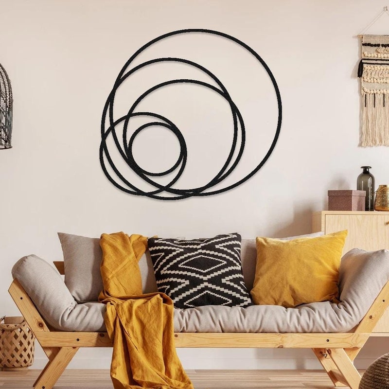 Gold Circle Wall Decor - Etsy