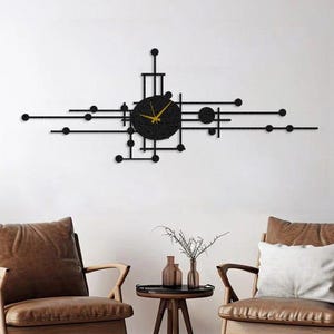 Minimalist Metal Wall Clock: Modern Home Decor, Silent Movement