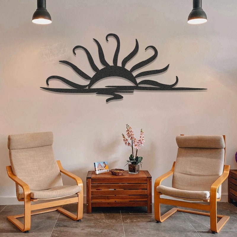 Large Metal Sun Wall Art - Etsy