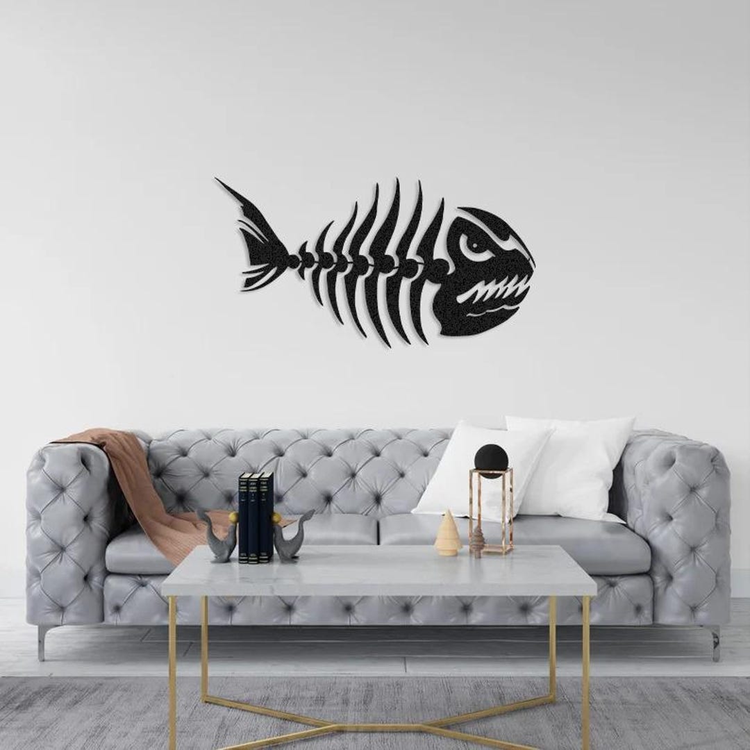 Fish Metal Wall Decor, Metal Fish Decor, Home Decoration , Fish Wall ...