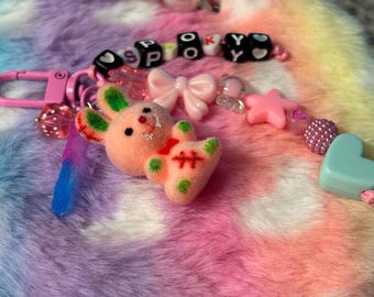 Spooky Bunny Charms keychains