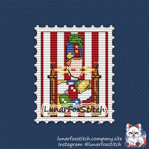 Magisches Süßigkeiten Briefmarken Kreuzstichmuster - Hexe Fantasy Zauber Zauberer Tarot Stickerei - PDF Sofortdownload - Klein