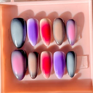 Fall Aura Press On Nails