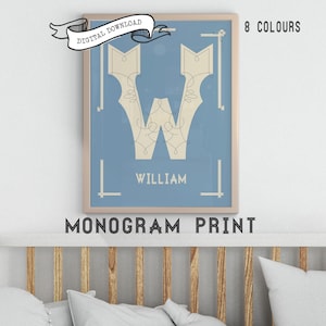 Schönes MONOGRAMM ALPHABET Druck, bunte Typografie Kinderzimmer Plakat, Dekorative Zirkusschrift Kinderzimmer Illustration, digitale Kinderzimmer Wandkunst