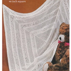 Baby Shawl Crochet Pattern 4 Ply / Fingering Weight Yarn Baby Blanket PDF Pattern in English Only.