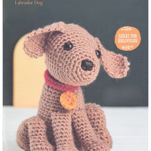 Crochet Pattern Dog Labrador Amigurumi Animal Puppy 14cm Tall PDF Crochet Pattern DK / 8 Ply in English Only.
