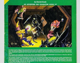 Slave Pits Of The Undercity 1980 Advanced Dungeons & Dragons Module A1 RPG  #9039