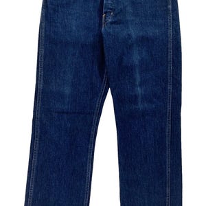 Vintage 70er Jahre Blue Jeans Diamant Doppel-U Herren Gr.M 32 X 30