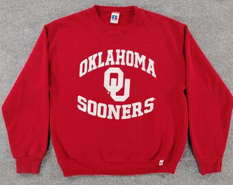Vintage Y2K Russell Athletic Oklahoma Sooners Crewneck Sweatshirt Mens M