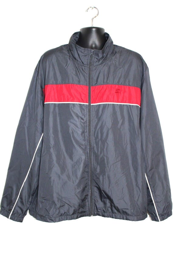 Veste coupe-vent vintage 3XL pour homme, coupe-vent, gris foncé