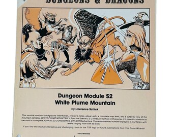 Advanced Dungeons & Dragons White Plume Mountains First Printing G1 S2 9027