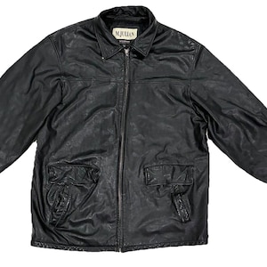 Vintage 90s Wilson Leather Jacket - Etsy