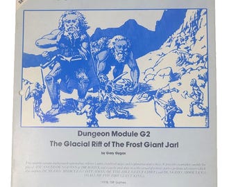Advanced Dungeons & Dragons Glacial Rift of the Frost Giant Jarl First Print 1978 RARE