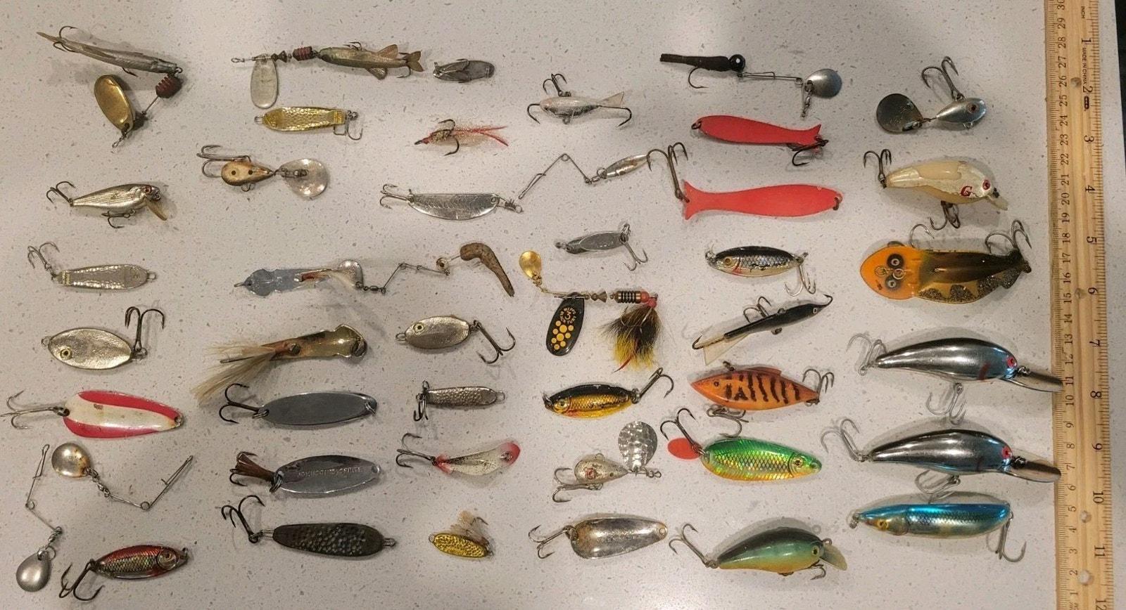 Vintage Fishing Lures Lot of 45 - Etsy