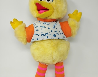 Vintage 1996 Tyco Sesame Street Peek A Boo Big Bird 16 Inch Stuffed Plush Toy