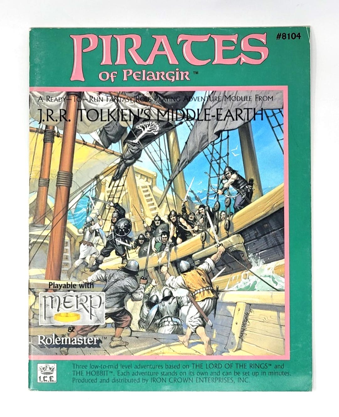 MERP Pirates of Pelargir Lotr Tolkien Middle Earth Rpg Module ICE #8104 ...