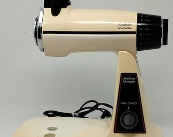 Vintage Sunbeam Mixmaster 12-Speed Stand Mixer Chrome Kitchen Appliance