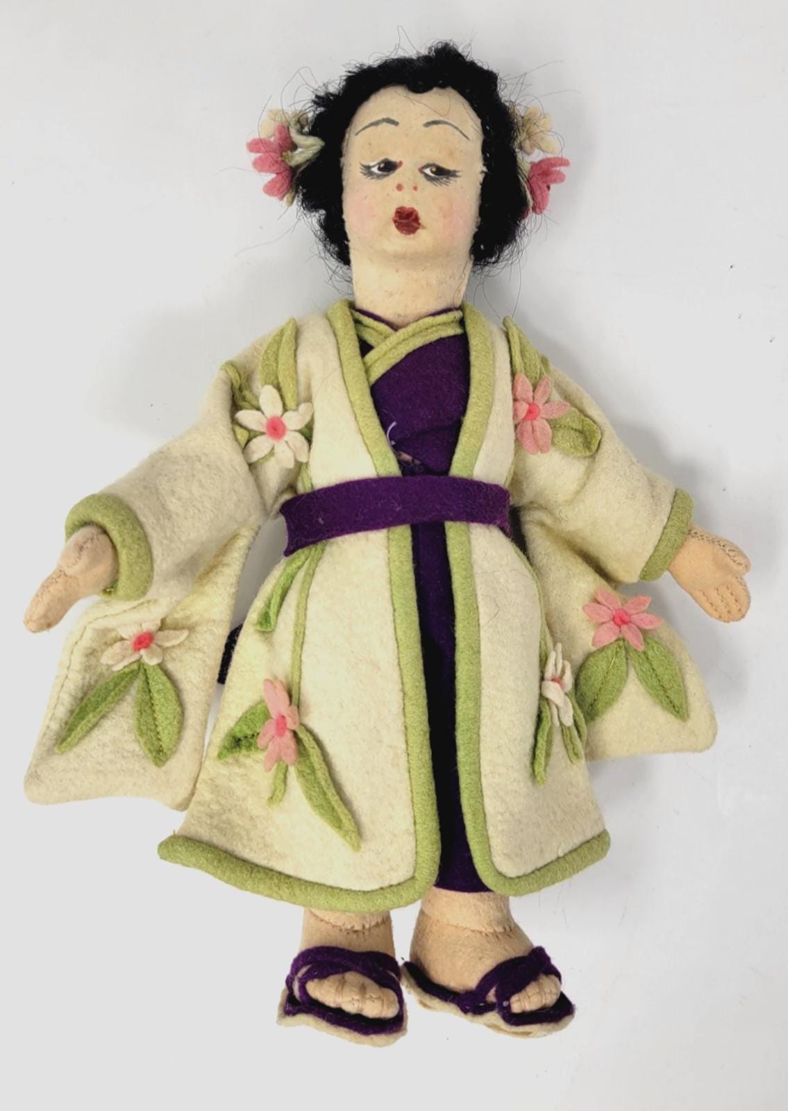 ♡ アンティーク 可愛い少女 オールド・レンチドール LENCI フェルト