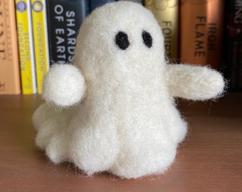 Mini Handmade Wool Ghostie - Needle felted ghost looking for their forever home!