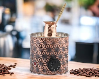 Traditional Copper Turkish Heating Sand Coffee Maker Small Circle Star Design Machine 110 ~ 230 Volt