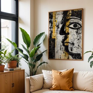 Egyptian Art Print Ancient Egypt Travel Poster Eye of Horus Home Decor Gift House Warming Wall Decor Home Office Interior Design Abstract