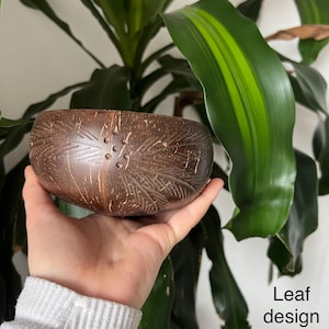 Handcrafted Natural Coconut Bowls Eco-Friendly Upcycled Organic Sustainable Serving Bowl Spoon Unique Gift for Smoothie Acai Buddha Bowls