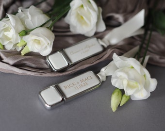 Custom usb wedding flash drive, personalized usb drive 8-16-32Gb, engraved usb stick