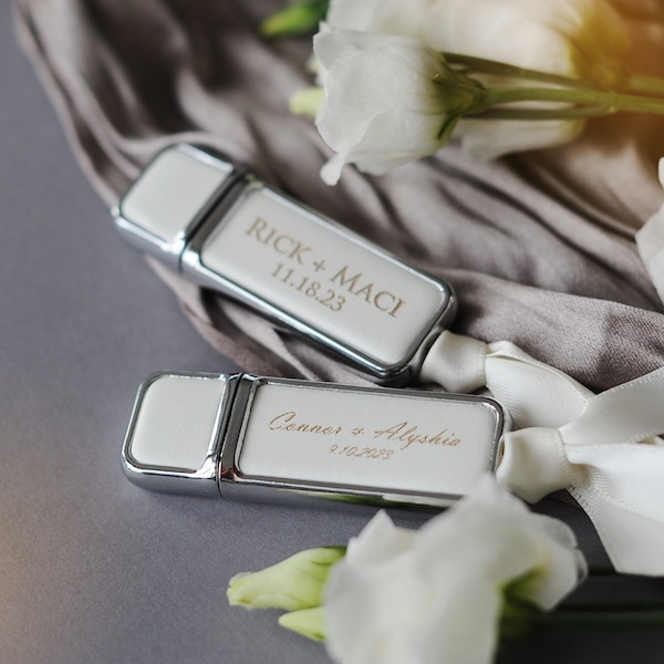 Engraved USB Flash Drive, Wedding USB Drive Memory stick for Photographers, Custom USB 8Gb, 16Gb, 32Gb