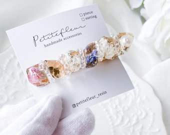 Unique Dried Flower Hair Clip ,Perfect Anniversary Gift for Her ,Short Hair Accessories for Women