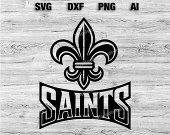 Heiligen Sport Team Logo SVG, PNG, Dxf, Ai Datei | Baseball, Basketball, Football, Fußball Design Cameo, Cricut Sofort Download