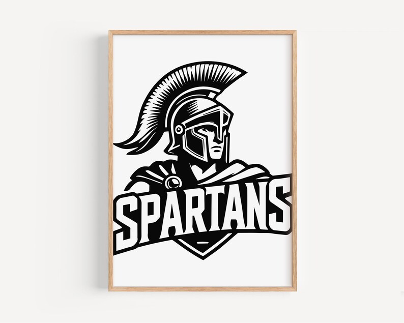 Spartans Sport Team Logo SVG, PNG, Dxf, Ai File Baseball, Basketball