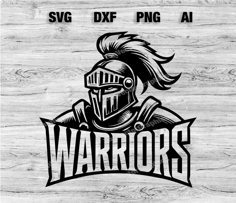 Warriors Sports Team Logo SVG, PNG, Dxf, Ai File | Baseball, Basketball ...