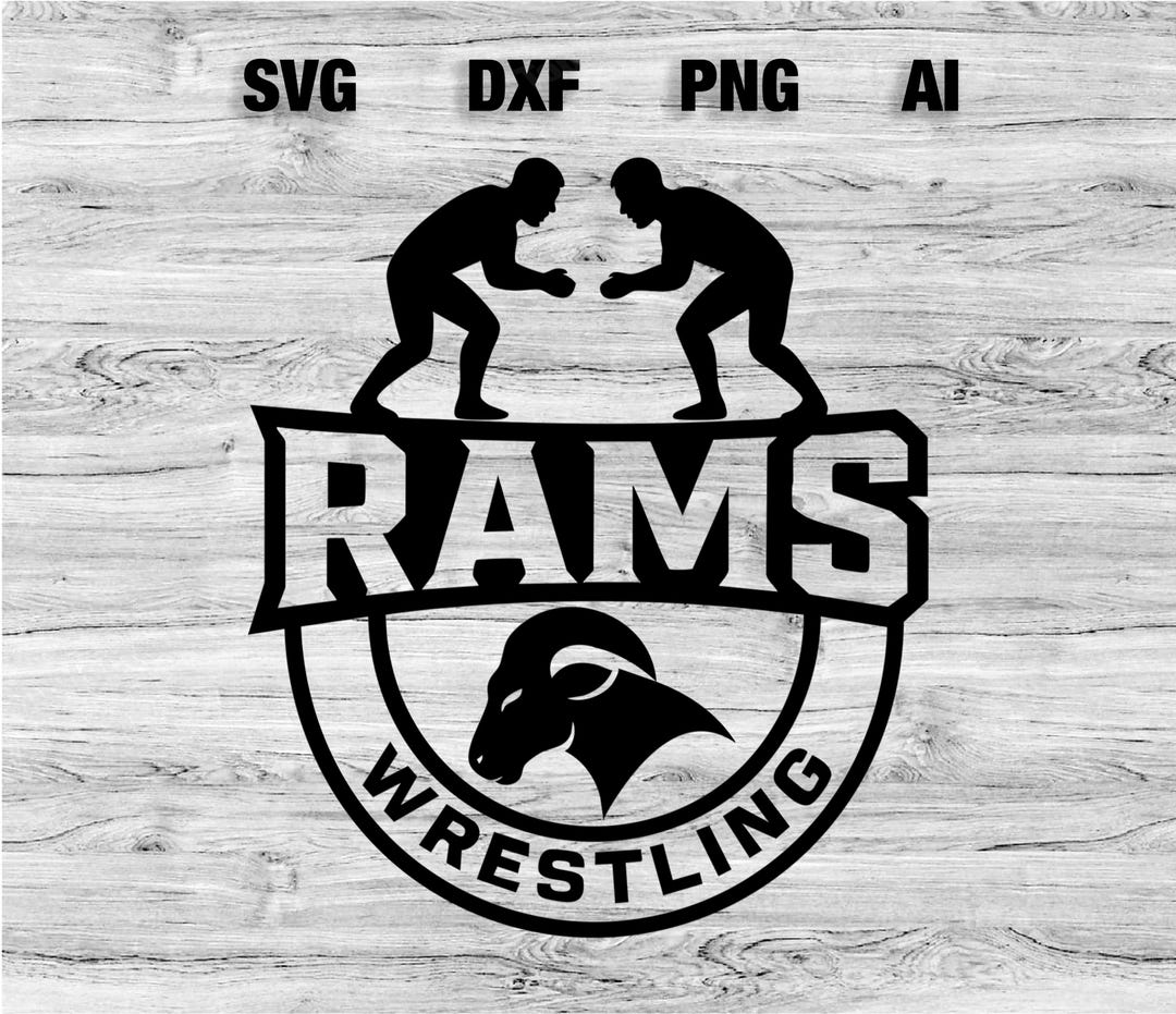 Rams Wrestling SVG, PNG, Dxf, Ai File | School Spirit T-shirt Svg Team ...