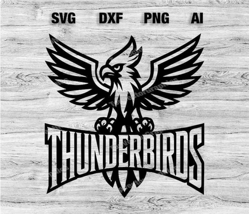 Thunderbirds Computer Graphics Thunderbirds Sport Team Logo SVG, PNG, Dxf, Ai File | Baseball ...