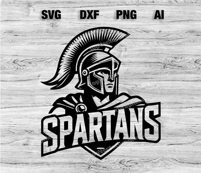 Spartans Sport Team Logo SVG, PNG, Dxf, Ai File Baseball, Basketball