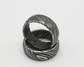 Damascus ring, Damascus steel ring for men, wedding ring, viking ring, gift for him, anniversary gift, wedding bands