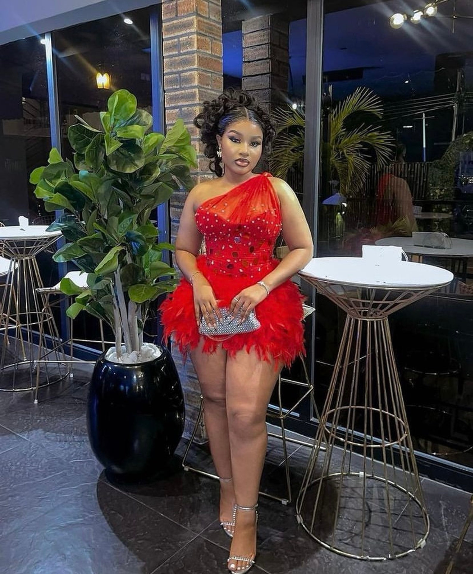 Red Custom Dress,red Birthday Dress,red Evening Dress, Red Special