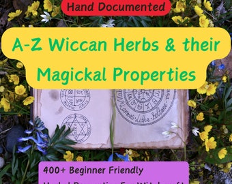 Herbal Magic Guide, 400+ Herbs, Wiccan Herbalism (Digital Download)