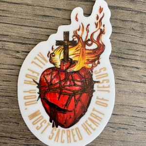 Sacred Heart of Jesus 2.5" Vinyl Sticker